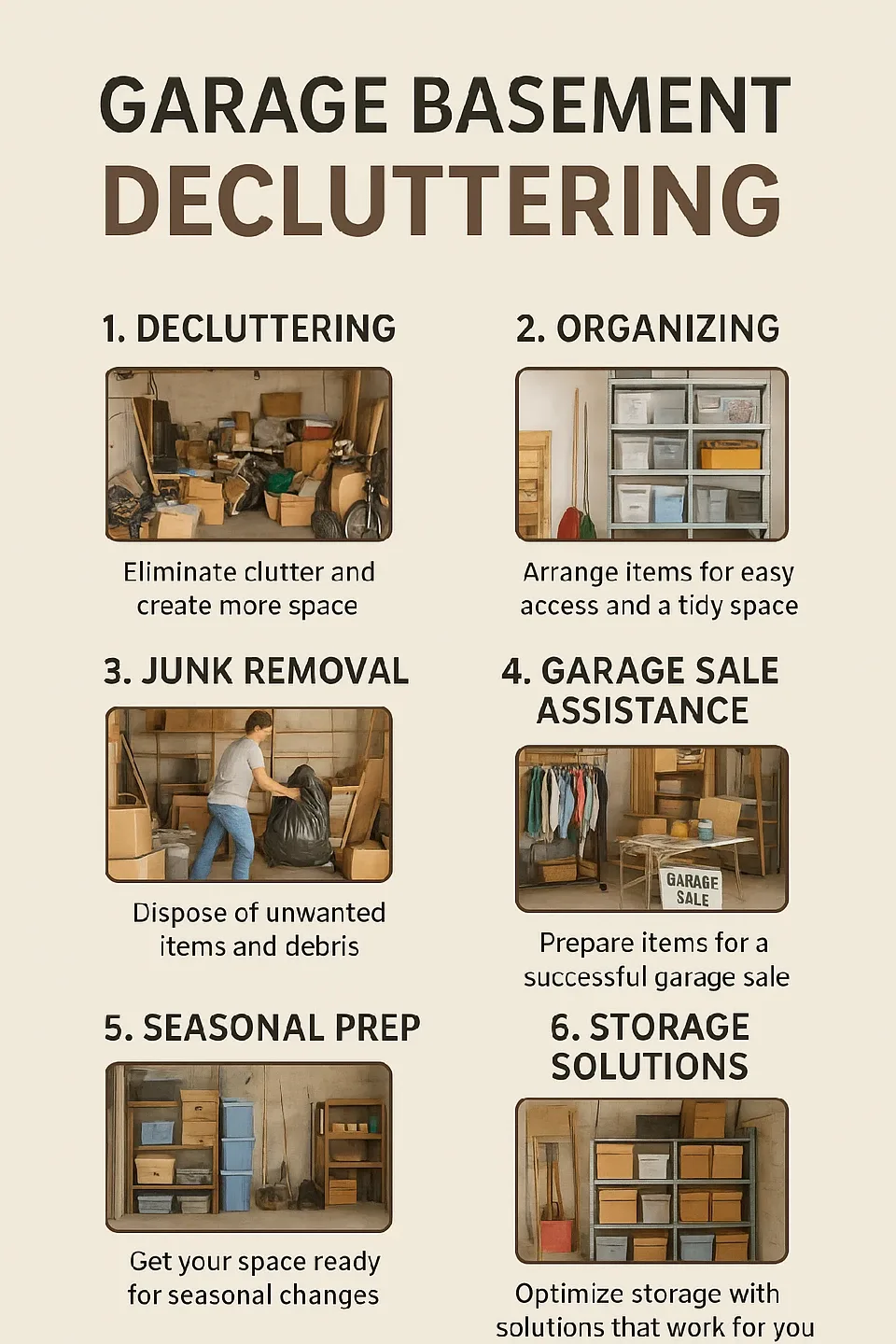 basement / garage decluttering service