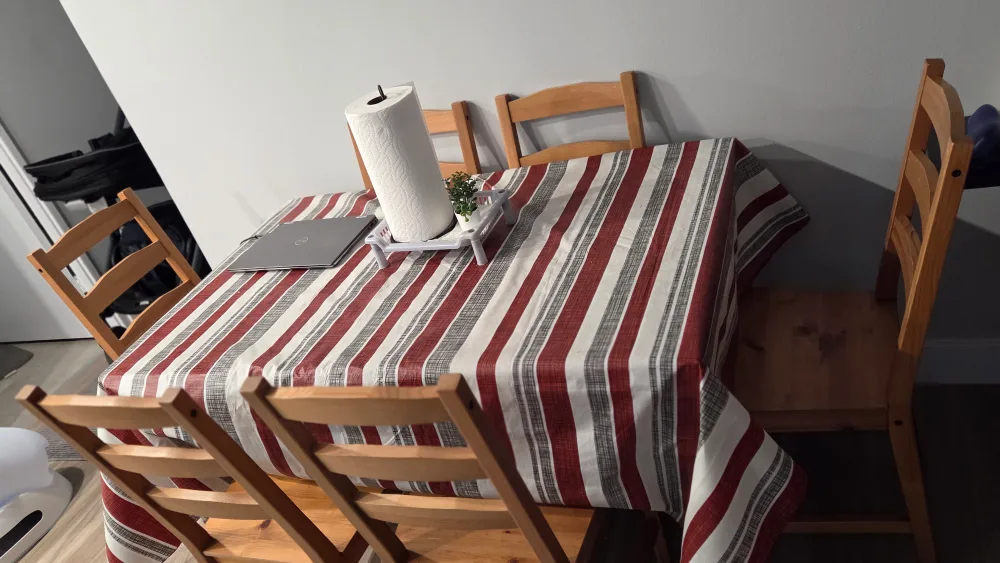 ✨ Solid Wood Dining Table with 6 Chairs – Great Condition! ✨ image indicator(6)