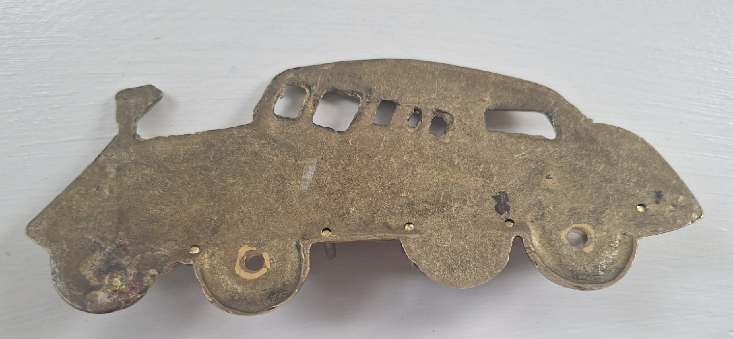 Vintage Brass Car Key Holder Rack - photo 2