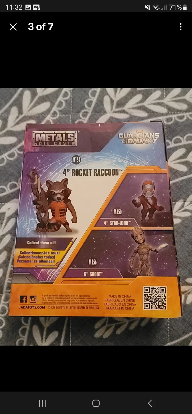 Jada Metals Die Cast Guardians of the Galaxy Rocket Raccoon image indicator(3)