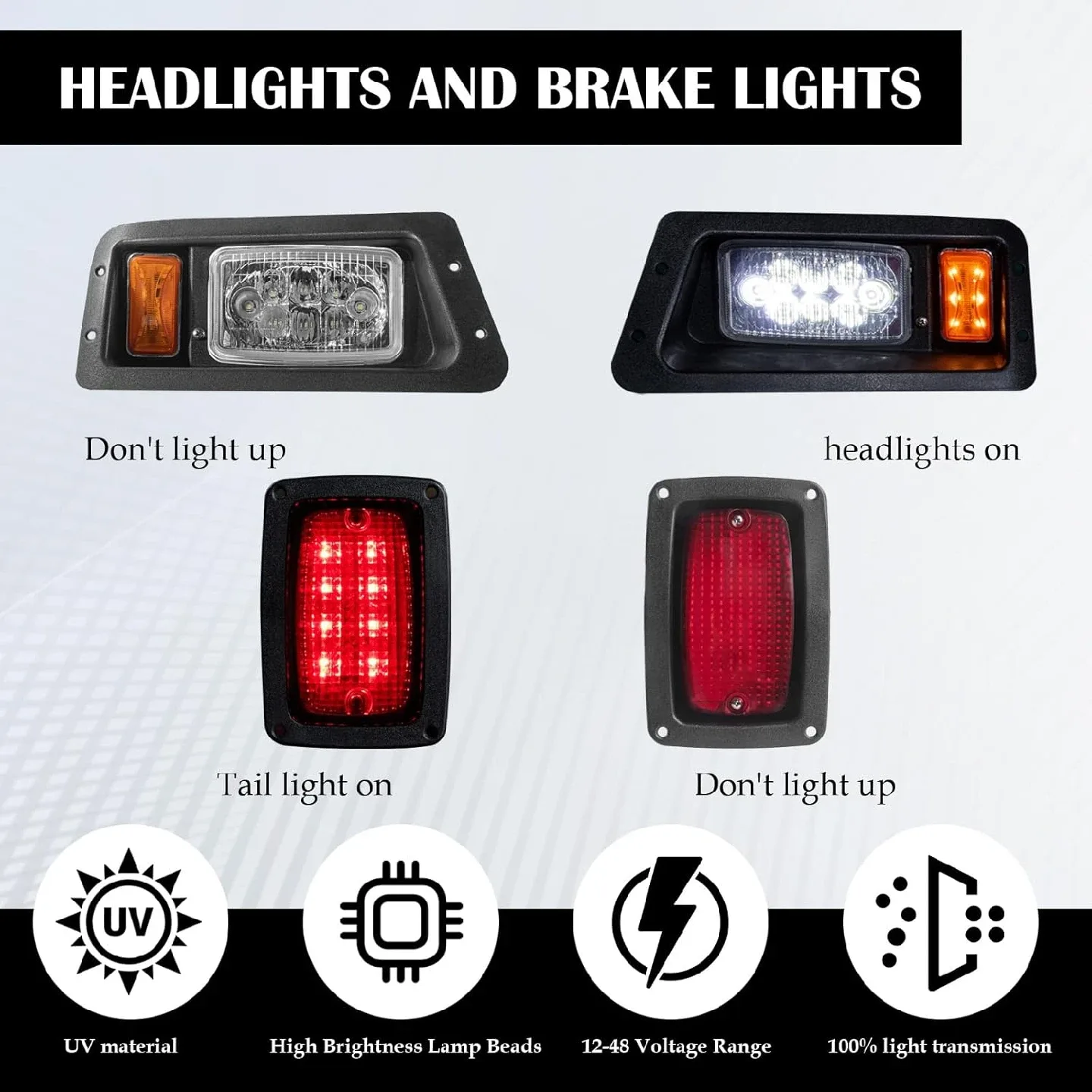 Golf Cart Adjustable Light Kit Fit BNIB image indicator(6)