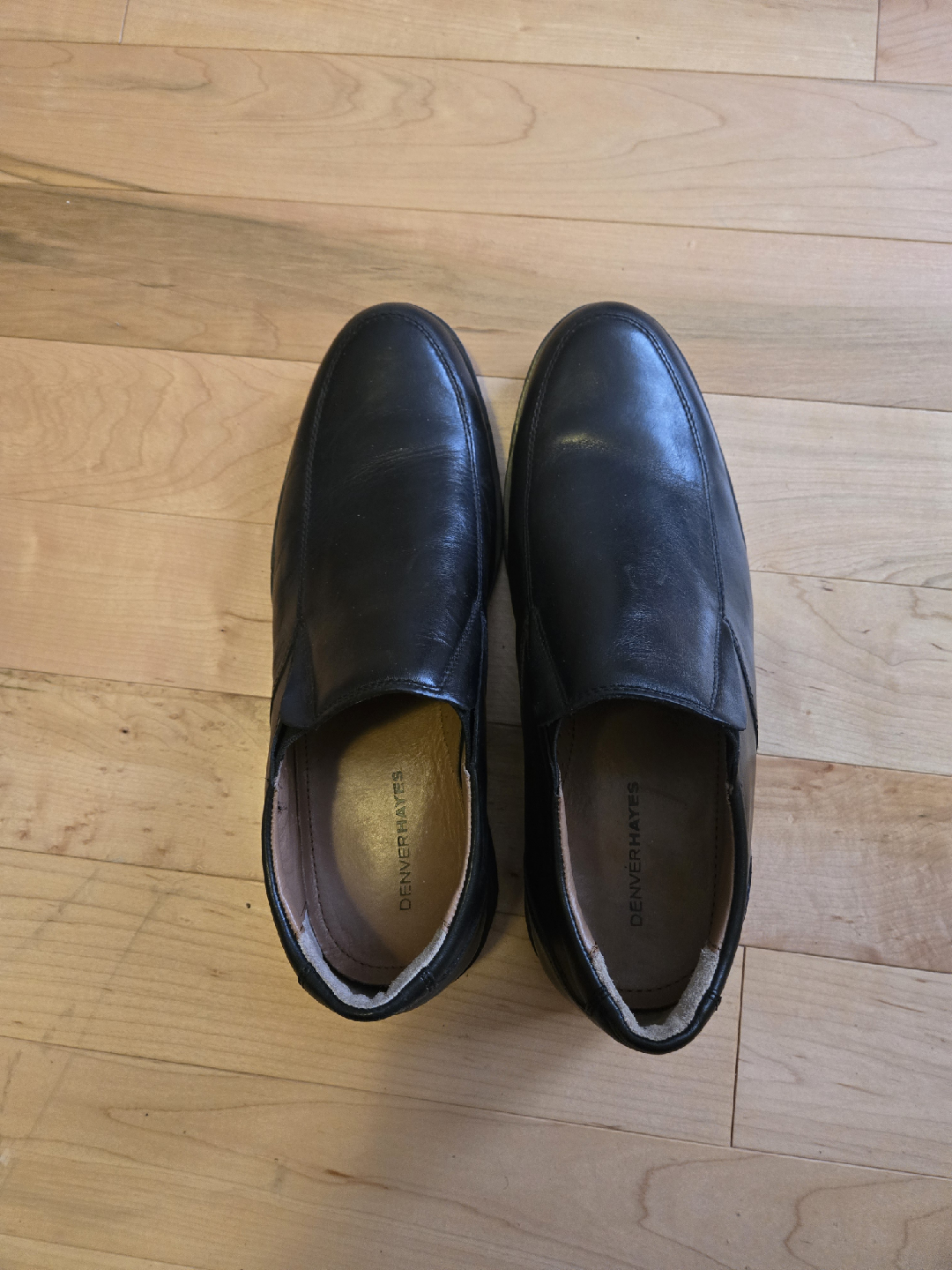 Denver Hayes Black Leather Slip-On Shoes - photo 2