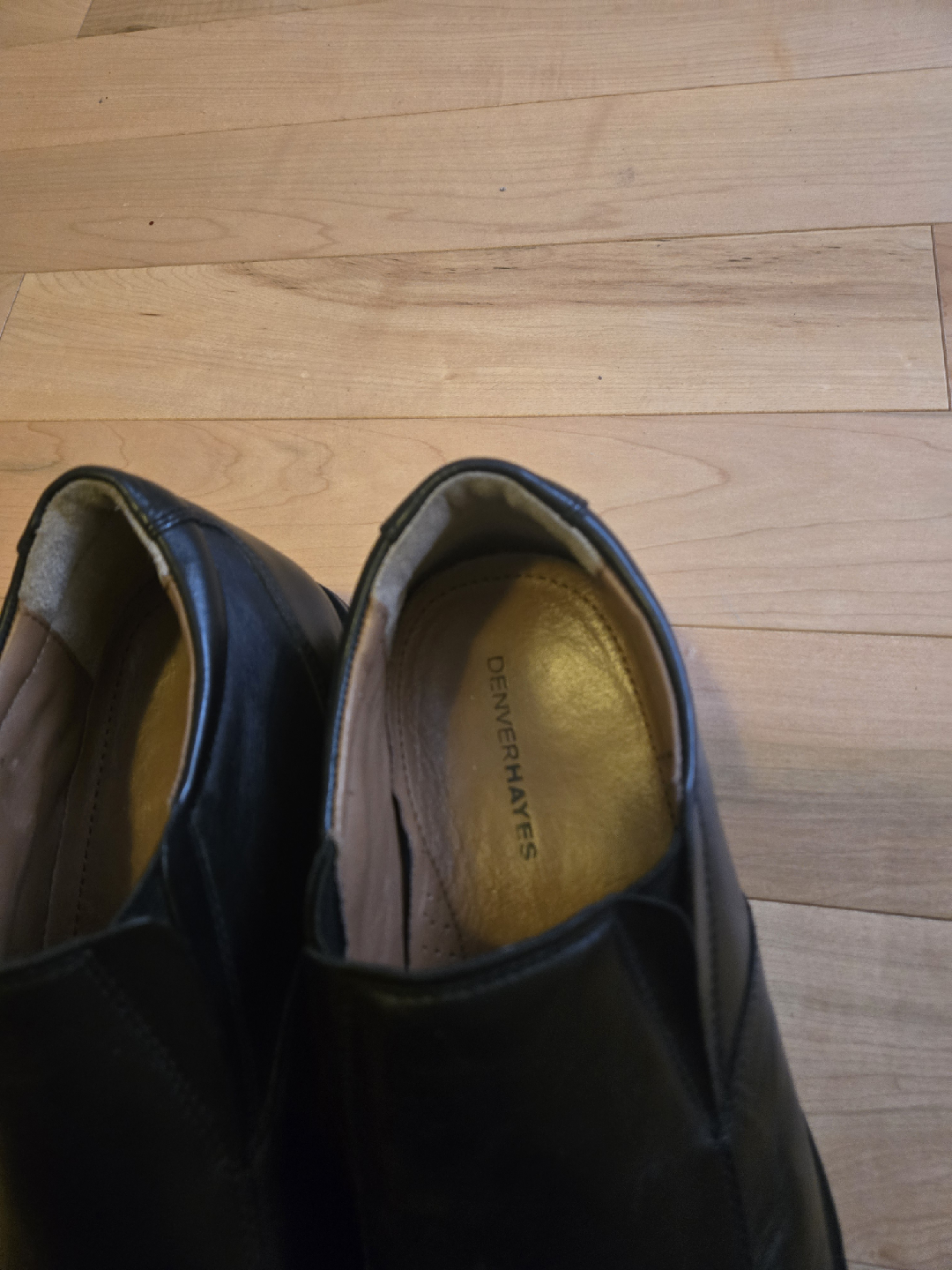Denver Hayes Black Leather Slip-On Shoes - photo 3