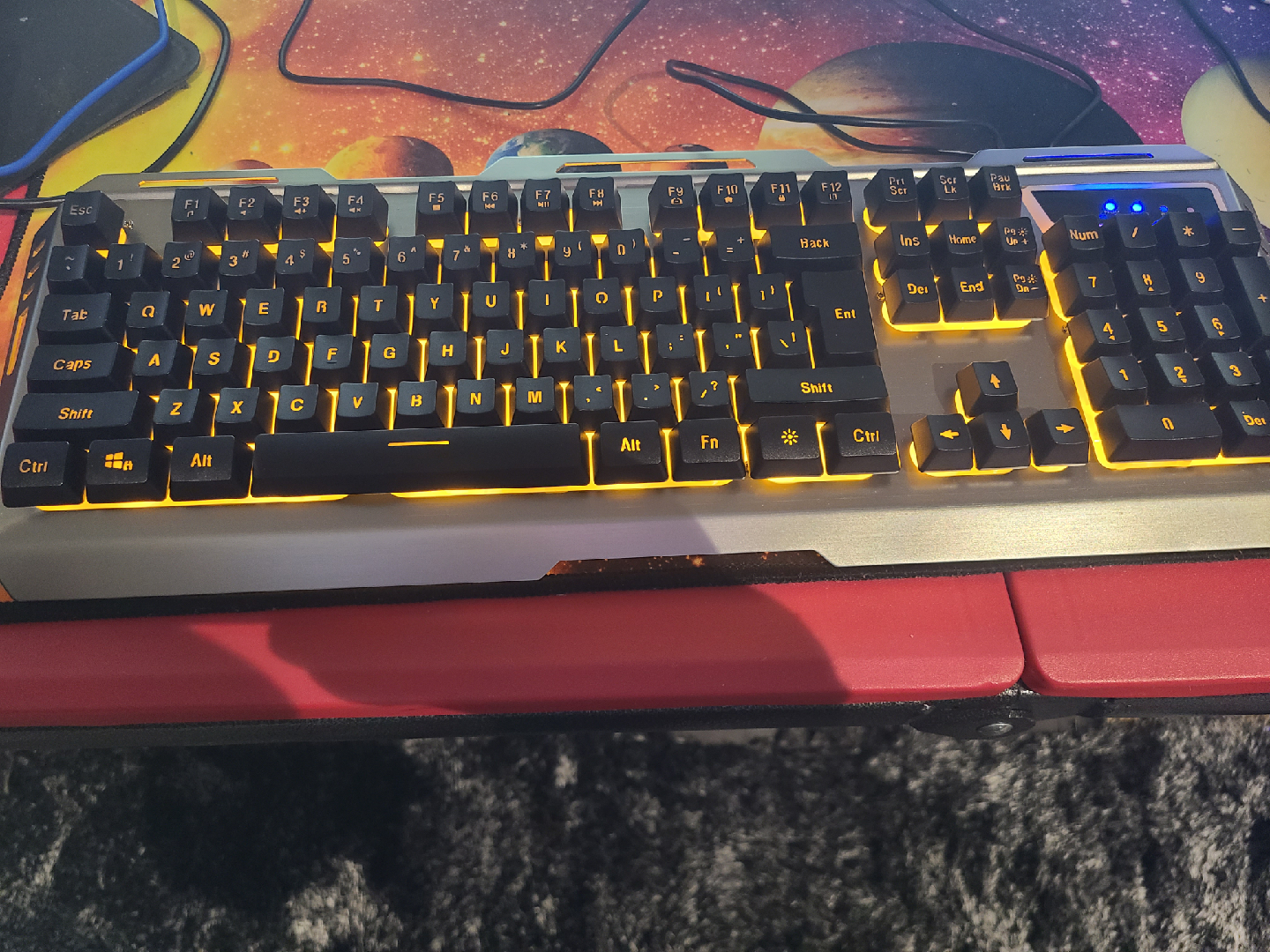 Gaming Keyboard with Yellow Backlight - photo 2