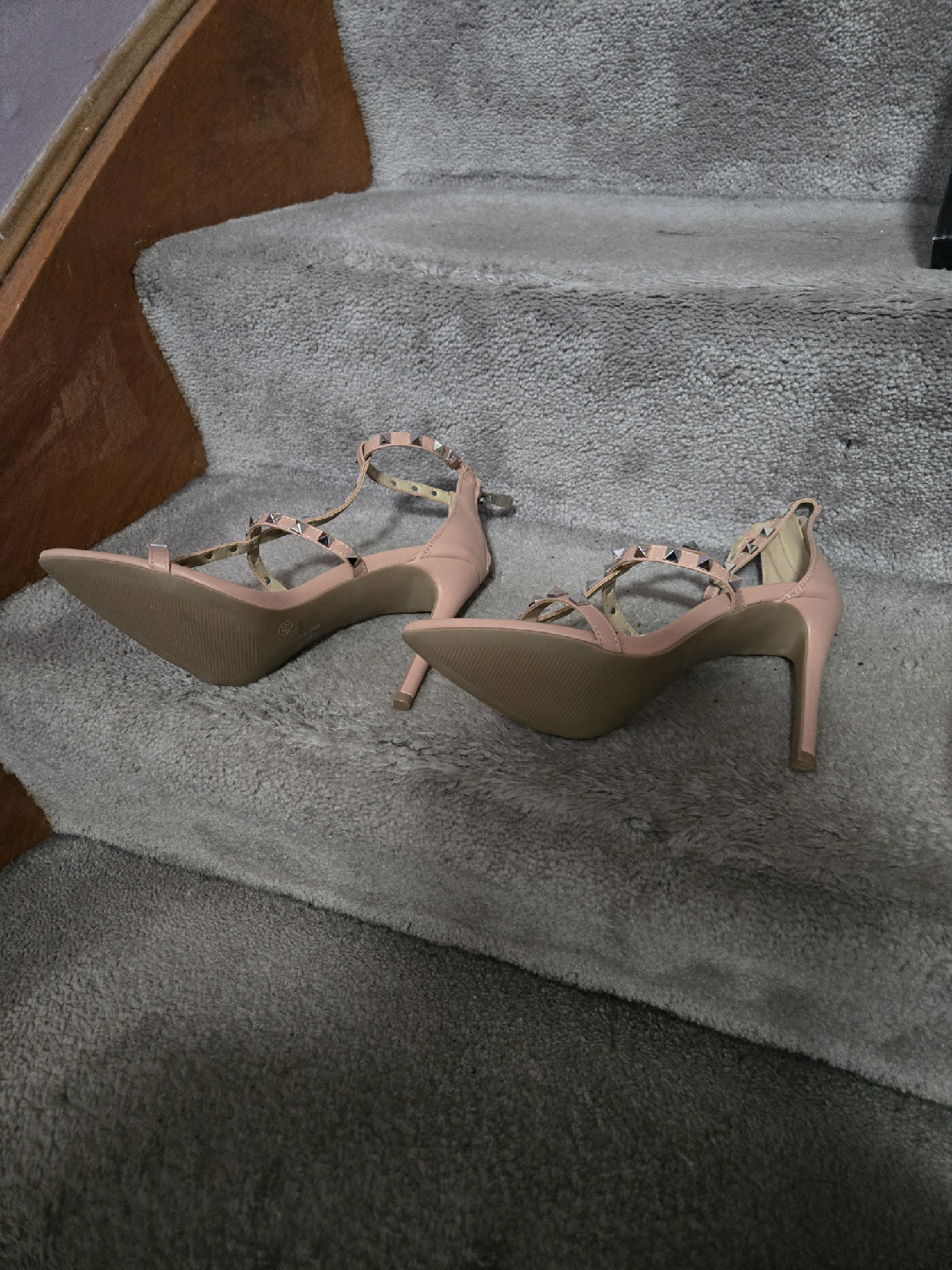 Wild Diva Lounge Nude Heels - Size 8.5 - photo 4