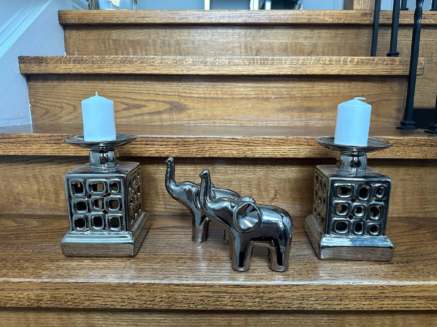 Silver Elephant Figurines & Candle Holders thumbnail