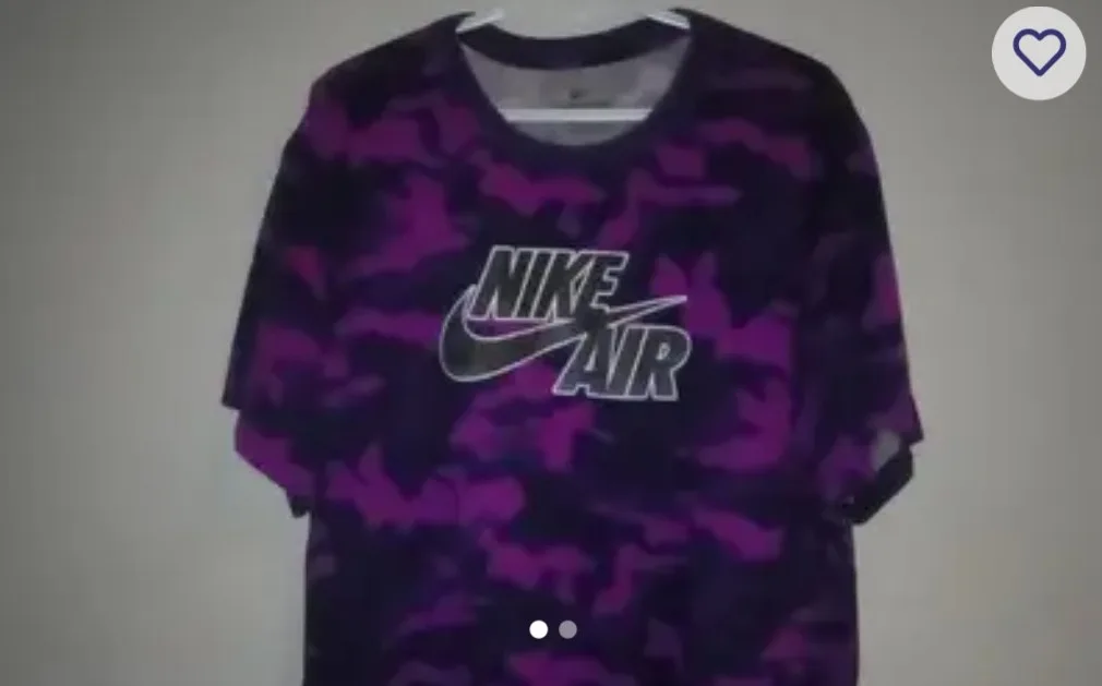 Nike Air Purple Camo T-Shirt thumbnail