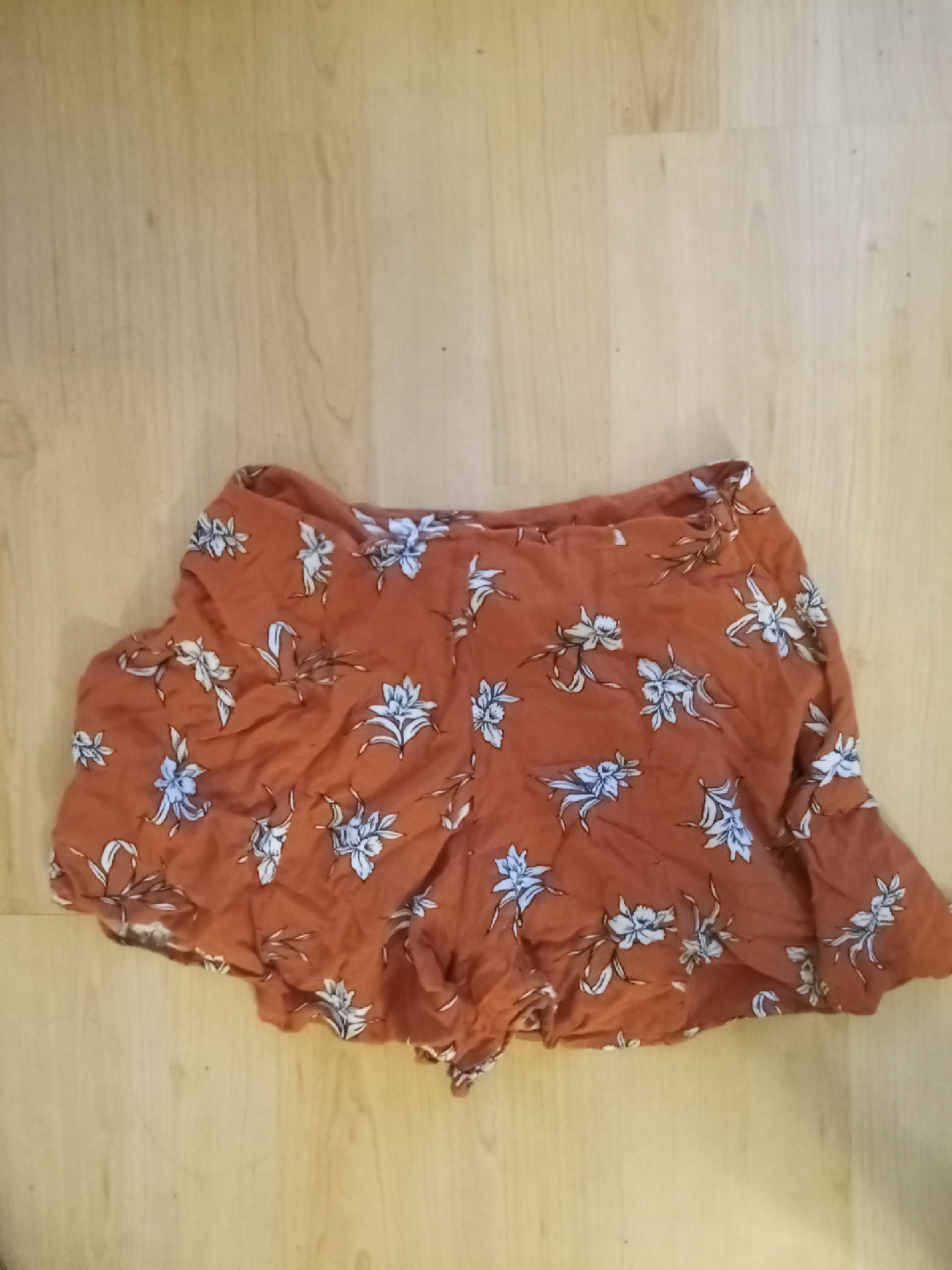 Floral Print Shorts - Size Small