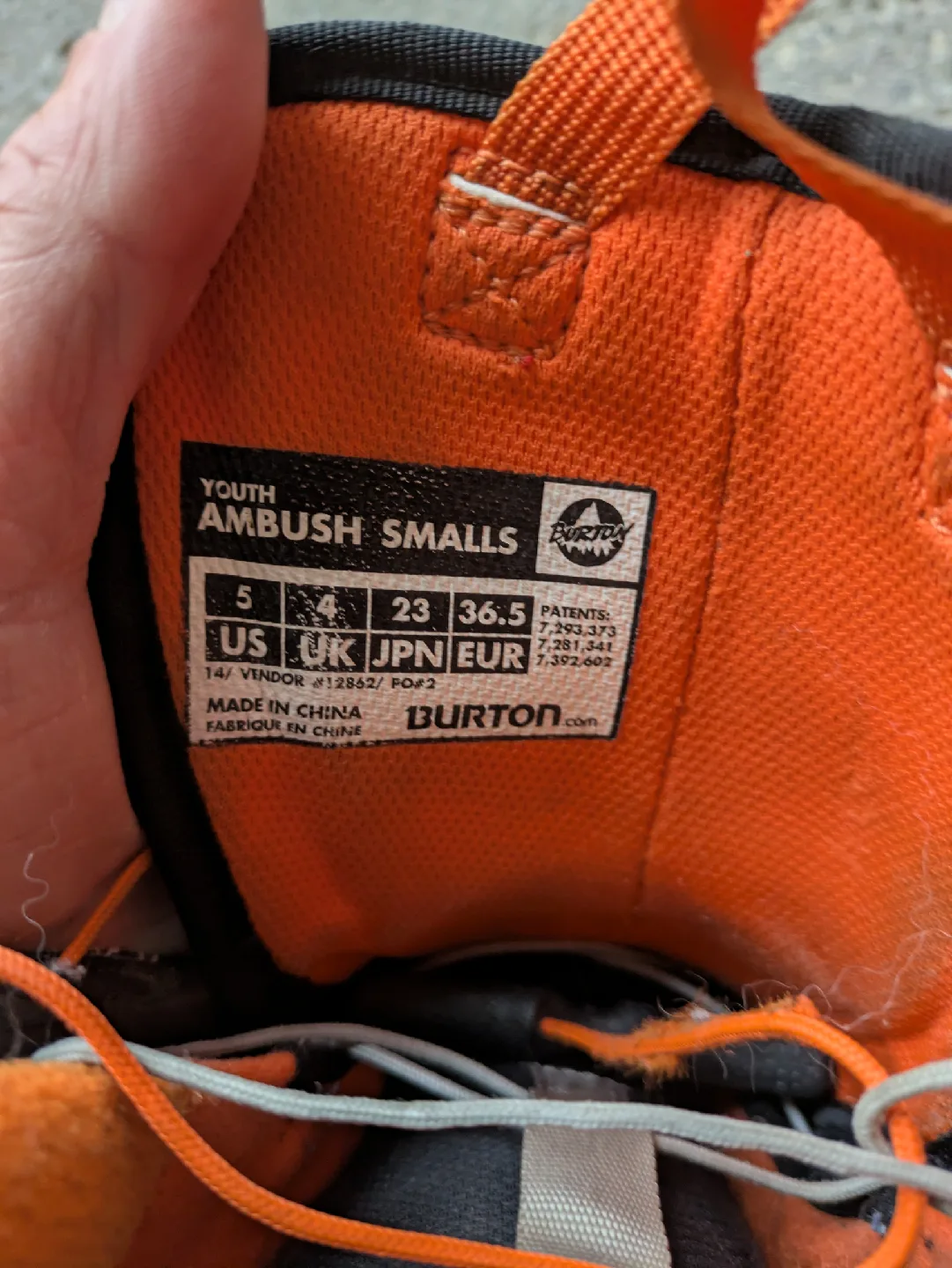 Burton Ambush Smalls Youth Snowboard Boots - Size US 5 image indicator(3)