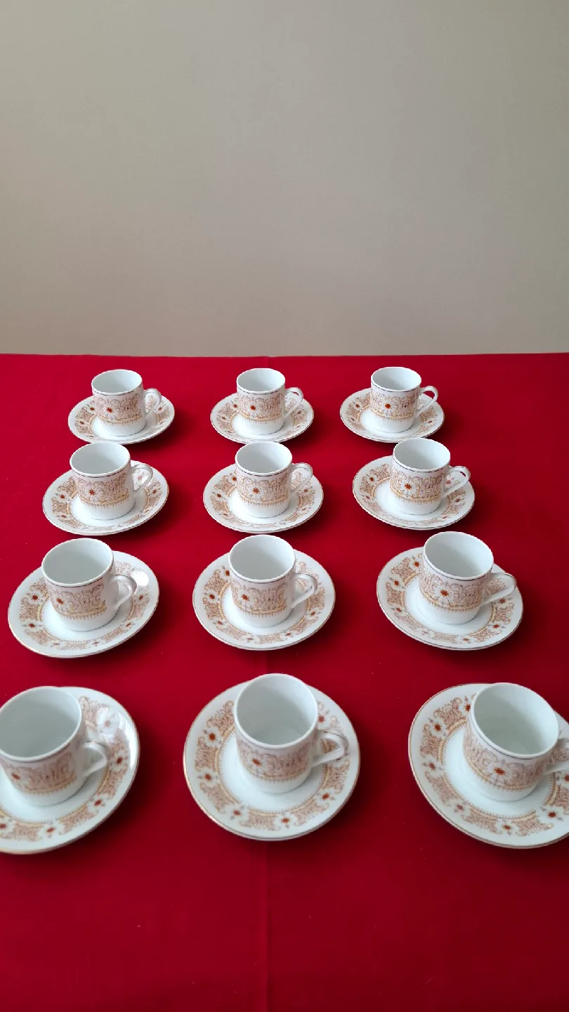Set of 12 Espresso Coffee Cups-Vintage thumbnail