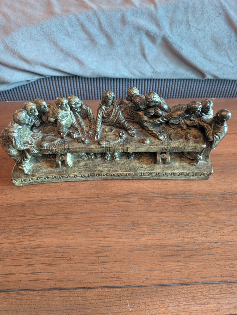framed picture and sculpture of jesus last supper - photo 5