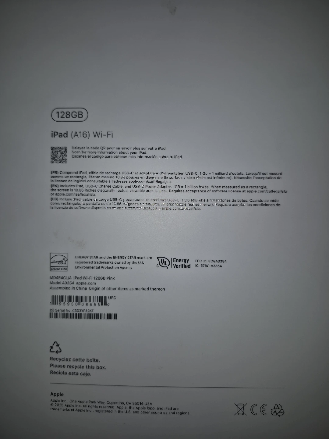 New Apple iPad (A16) Wi-Fi 128GB - Pink - photo 2