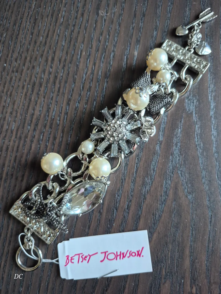 Betsey Johnson Silver Tone Bracelet image indicator(2)