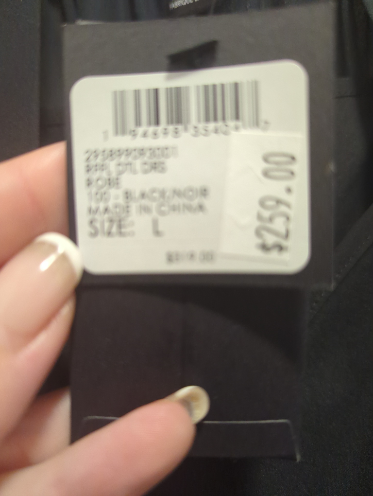 Club Monaco Black Silk Blend Dress, Size L - photo 2