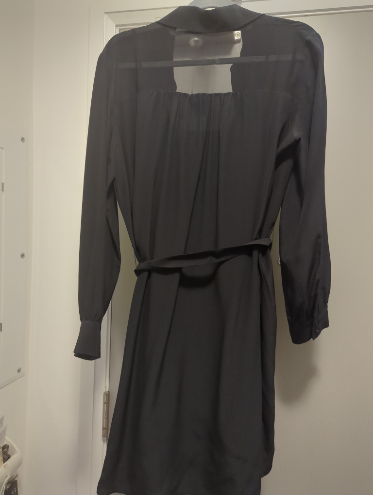 Club Monaco Black Silk Blend Dress, Size L - photo 4