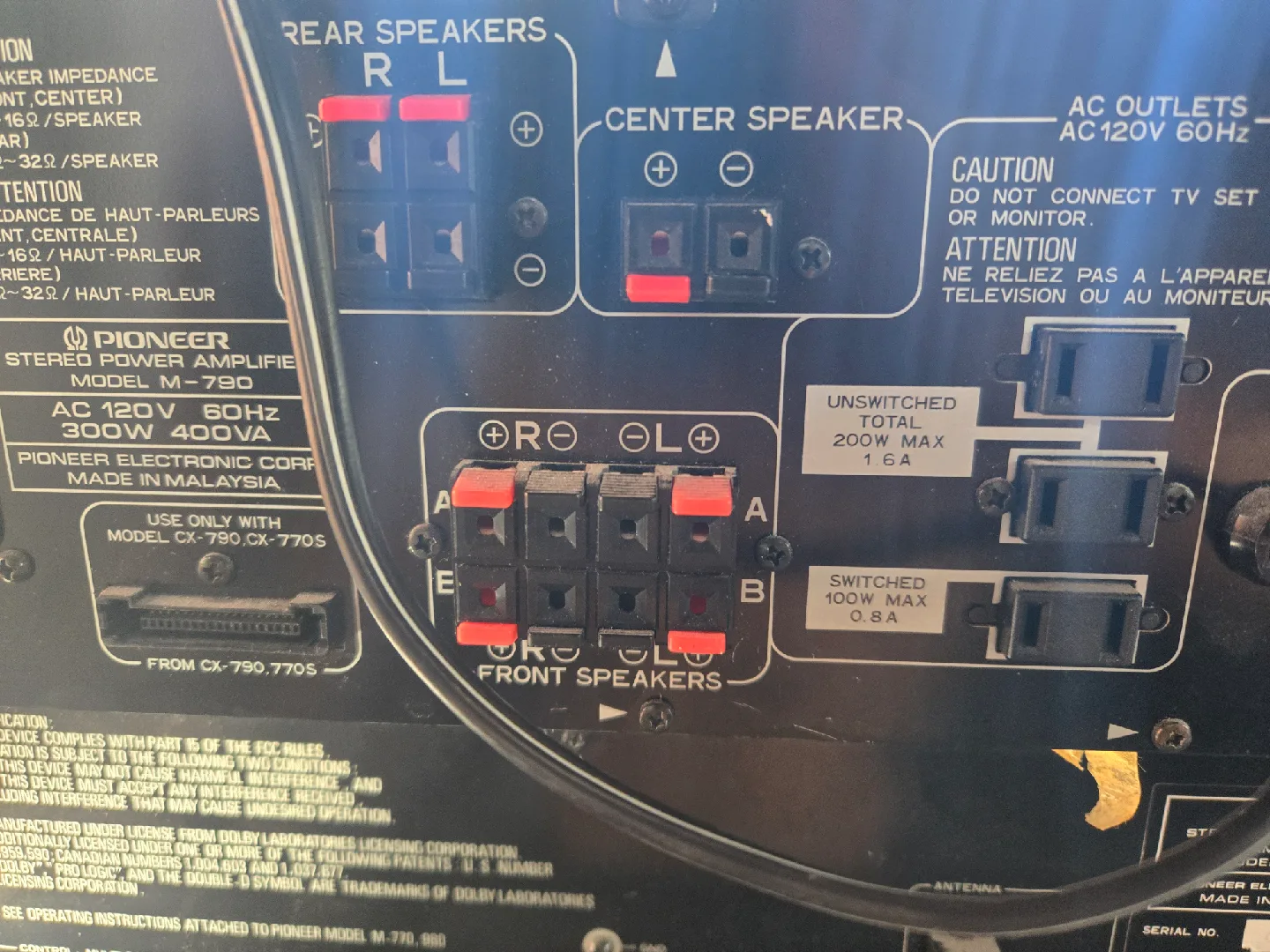 Pioneer stereo Amplifier Combo image indicator(6)