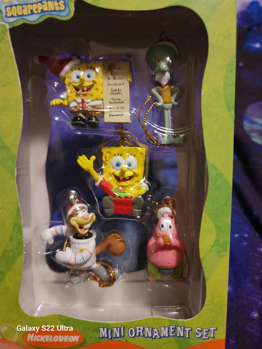 Nickelodeon Spongebob Squarepants Mini Ornament Set thumbnail