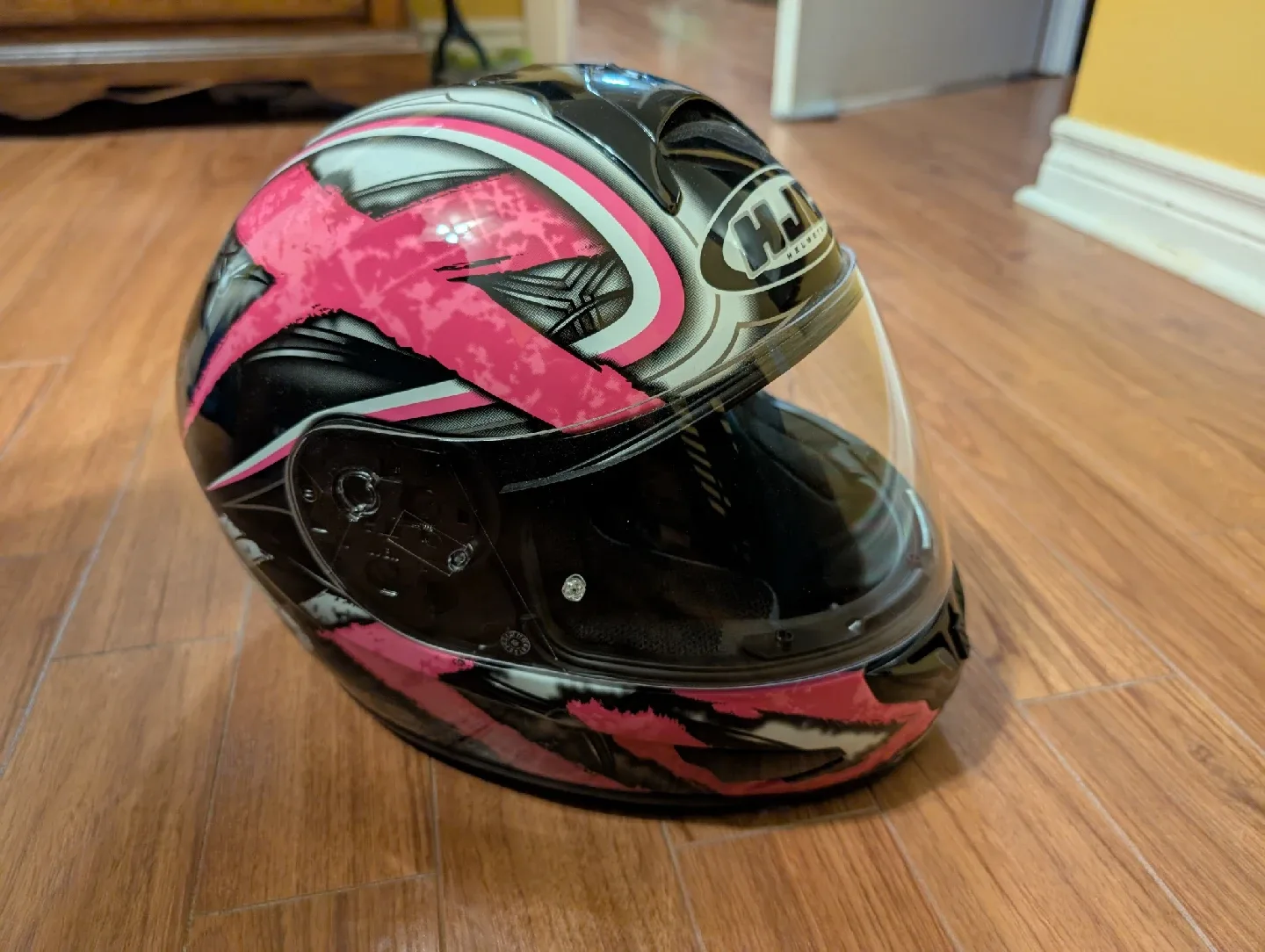 HJC Pink Motorcycle Helmet image indicator(2)