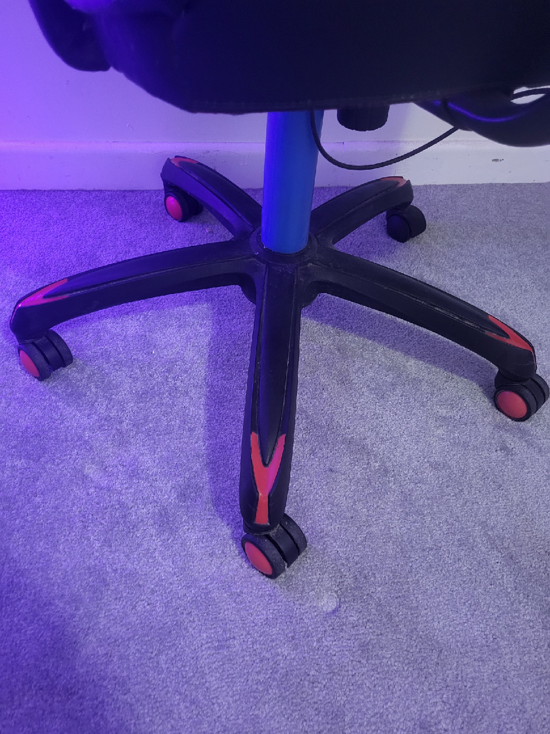 Gaming Chair - Black with Red Trim - photo 2