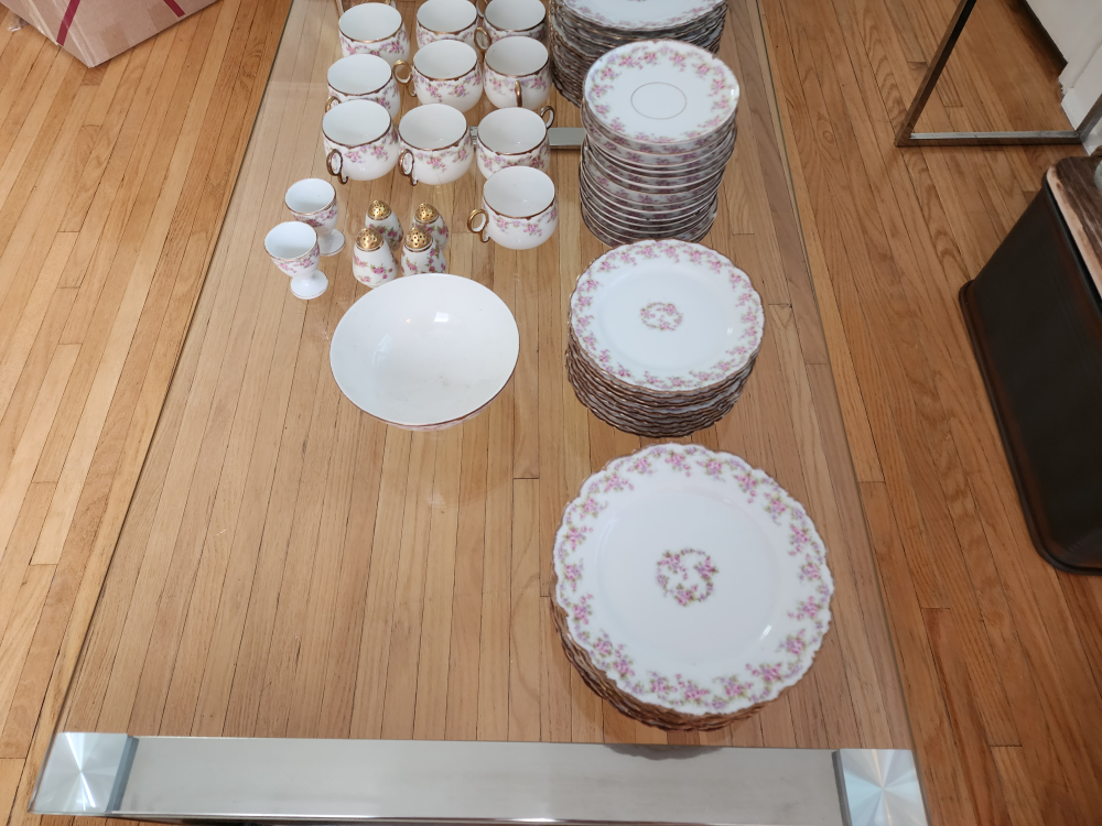 Vintage Elite Works Limoges Set with Floral Design - photo 2