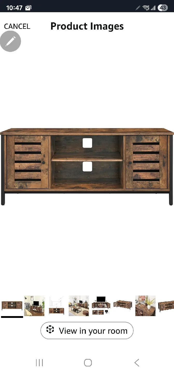 Rustic Brown TV Stand - Fits Up to 50" TVs - New in Box! image indicator(4)