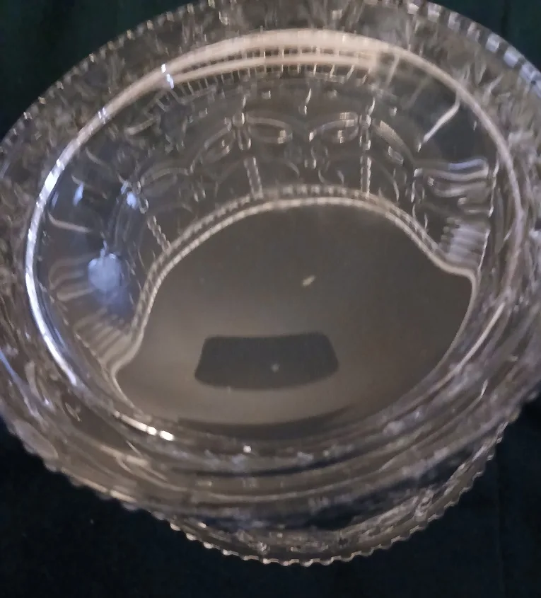 Vintage Clear Glass Candy Dish with Lid image indicator(5)