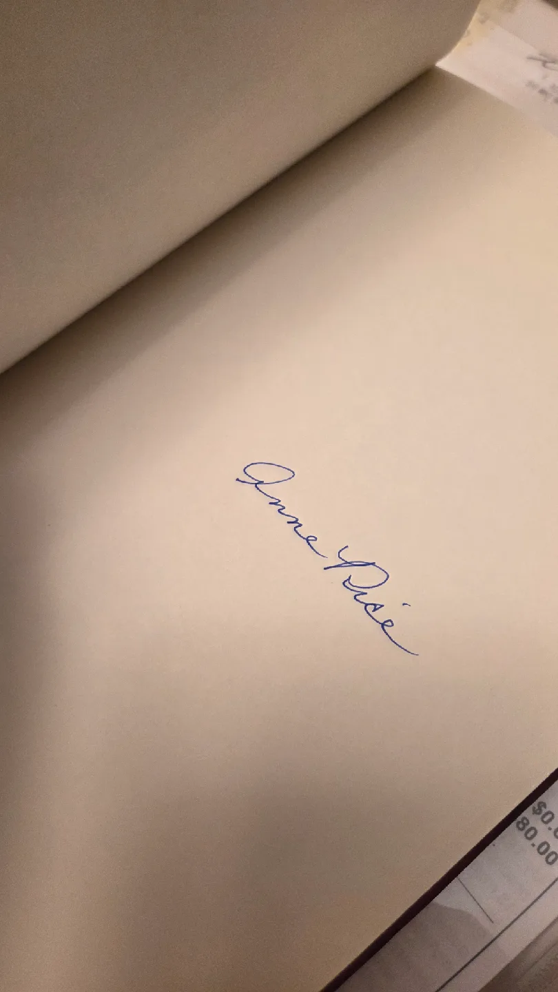 Anne Rice Blood Communion Book Signed image indicator(2)