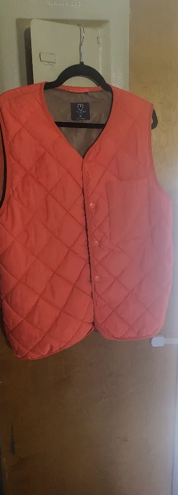 Orange Quilted Vest thumbnail