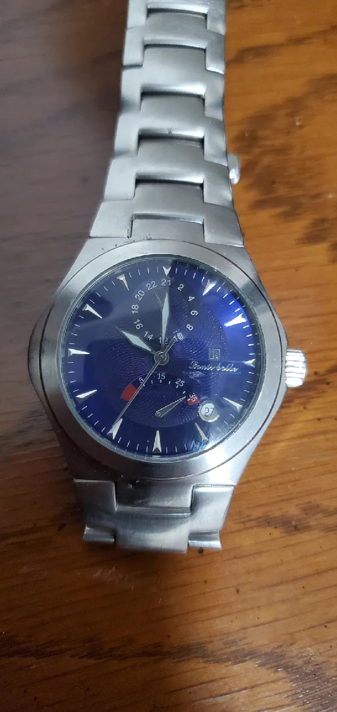 Louis Bolle Blue Dial Stainless Steel Watch (Vintage ) image indicator(2)