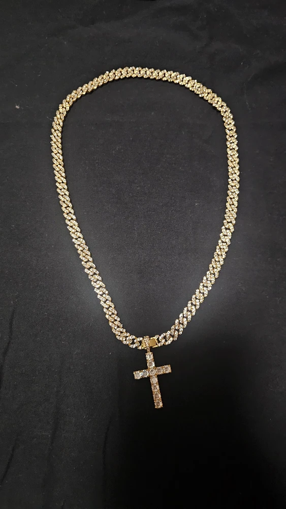 Gold tone Cross Pendant Chain - photo 2