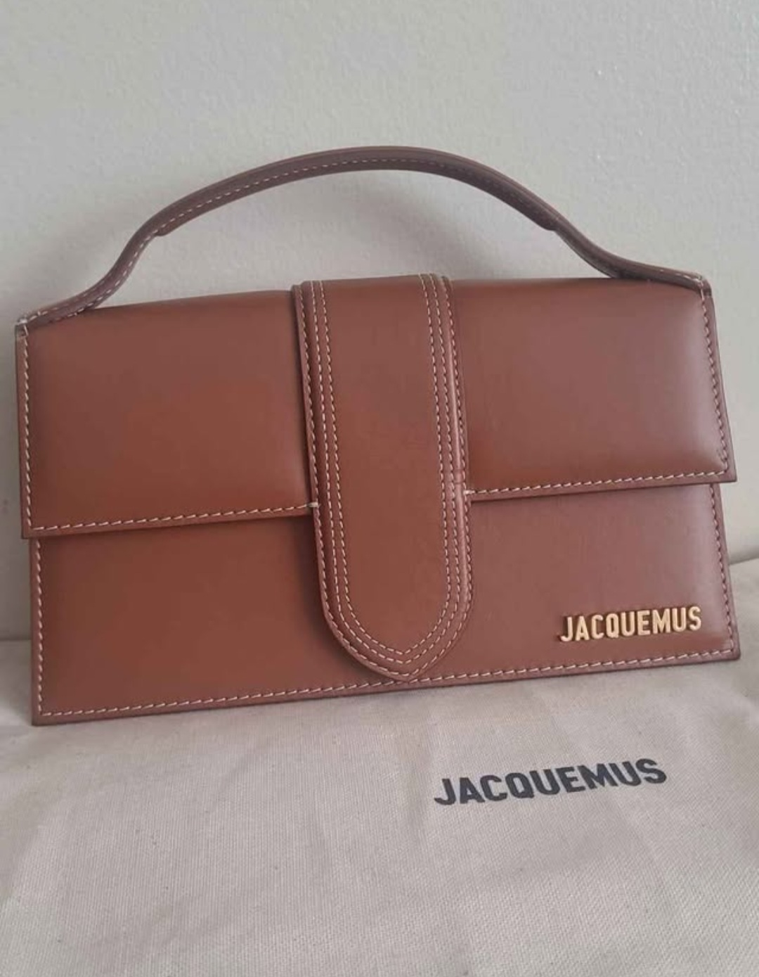 Jacquemus Le Grand Bambino Light Brown Bag