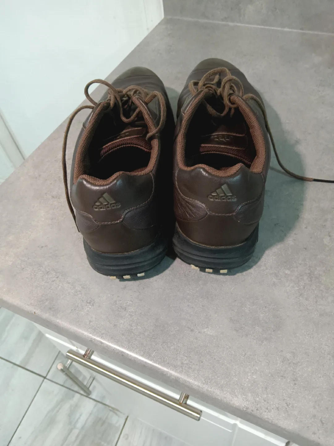 Adidas Brown Leather Golf Shoes image indicator(4)