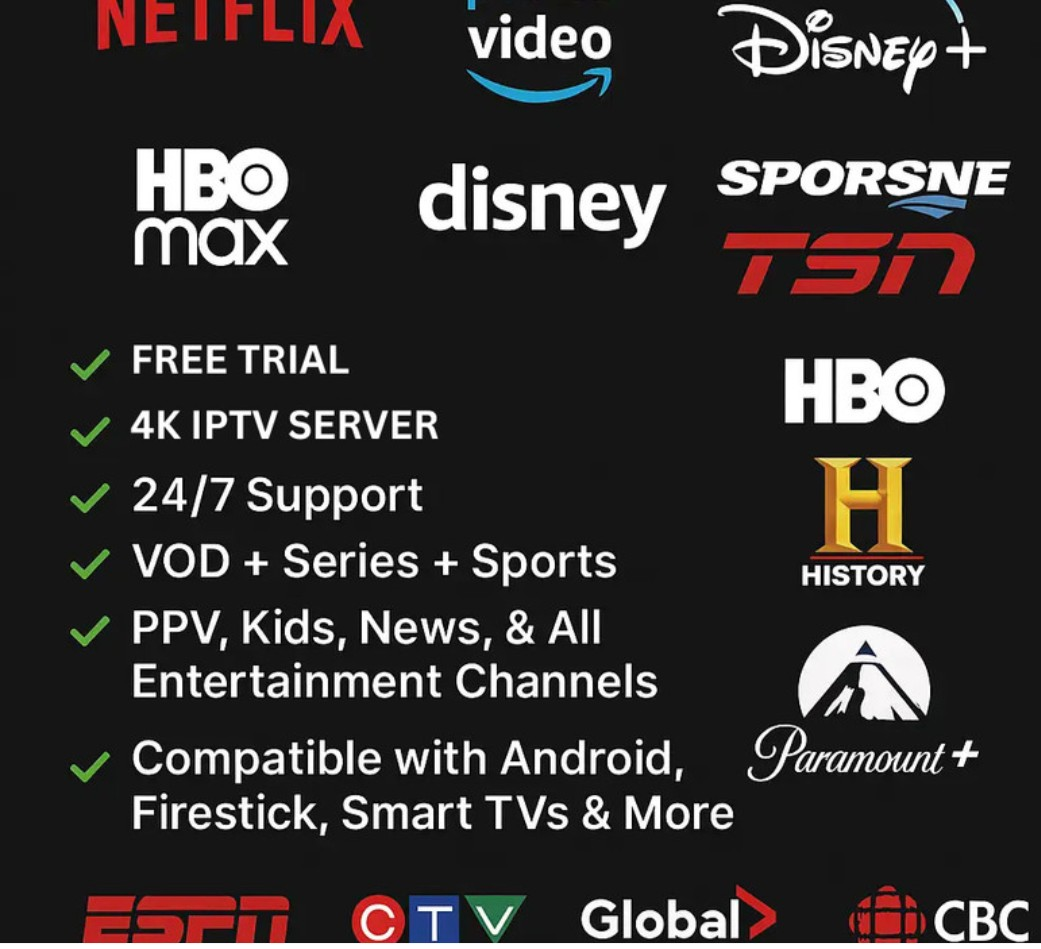 IPTV Streaming Service - Free Trial Available!