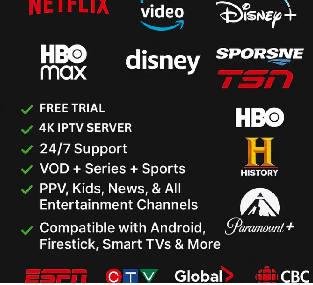 IPTV Streaming Service - Free Trial Available!