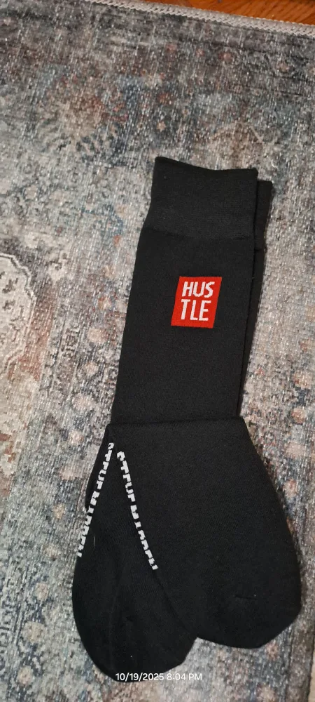 Steve Madden Men's Crew Socks - Black image indicator(2)