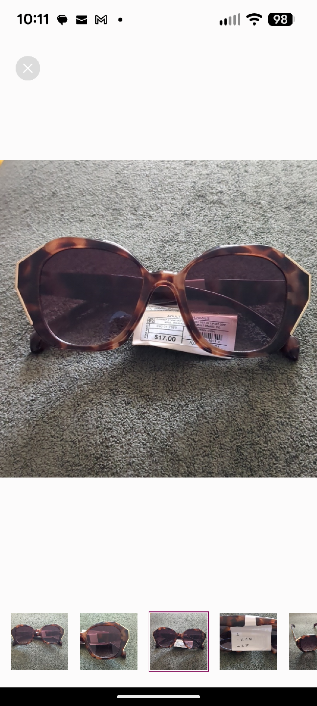 A New Day Bold Tortoise Geometric Sunglasses - photo 3