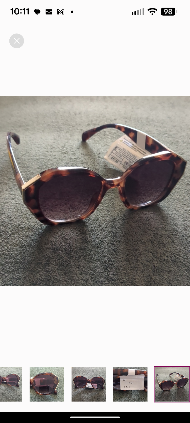 A New Day Bold Tortoise Geometric Sunglasses - photo 5