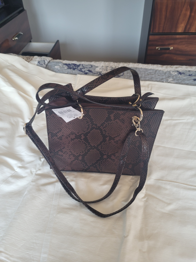 Brown Snakeskin Pattern Handbag - photo 2