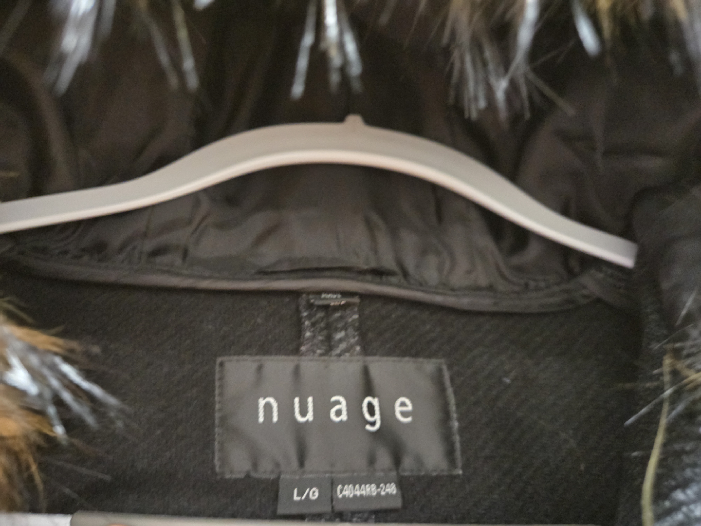 Brand New Nuage Wool Blend Cape with Faux Fur Trim - Size L/G - photo 2