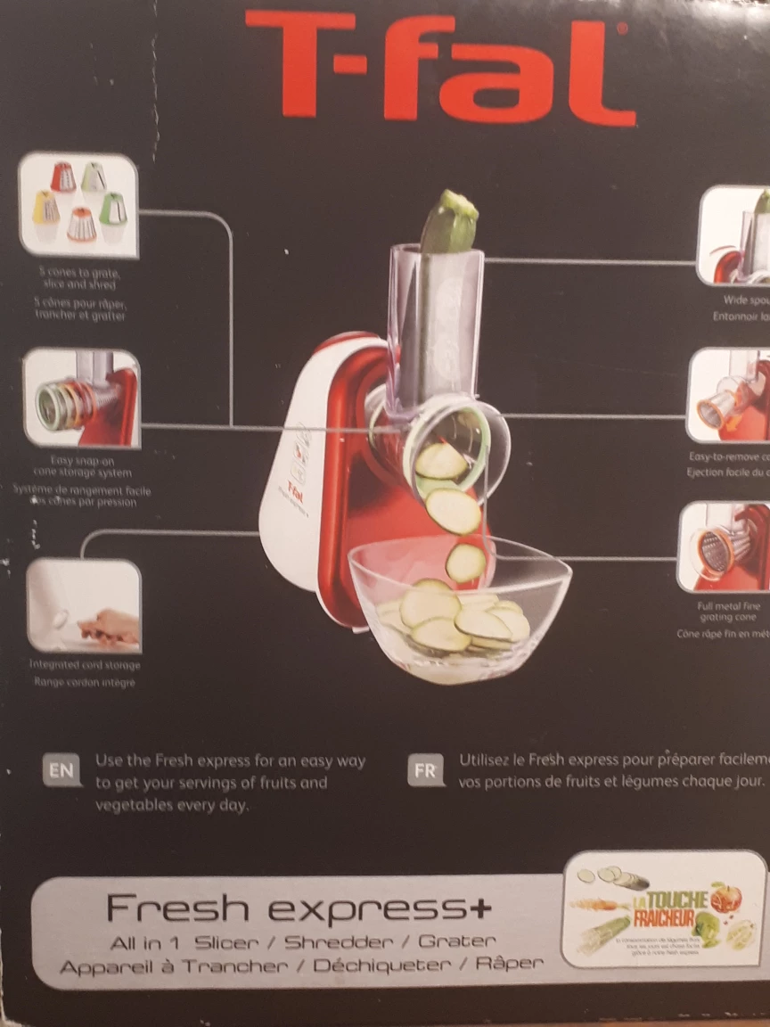 T-fal Fresh Express + Slicer/Shredder/Grater - photo 3