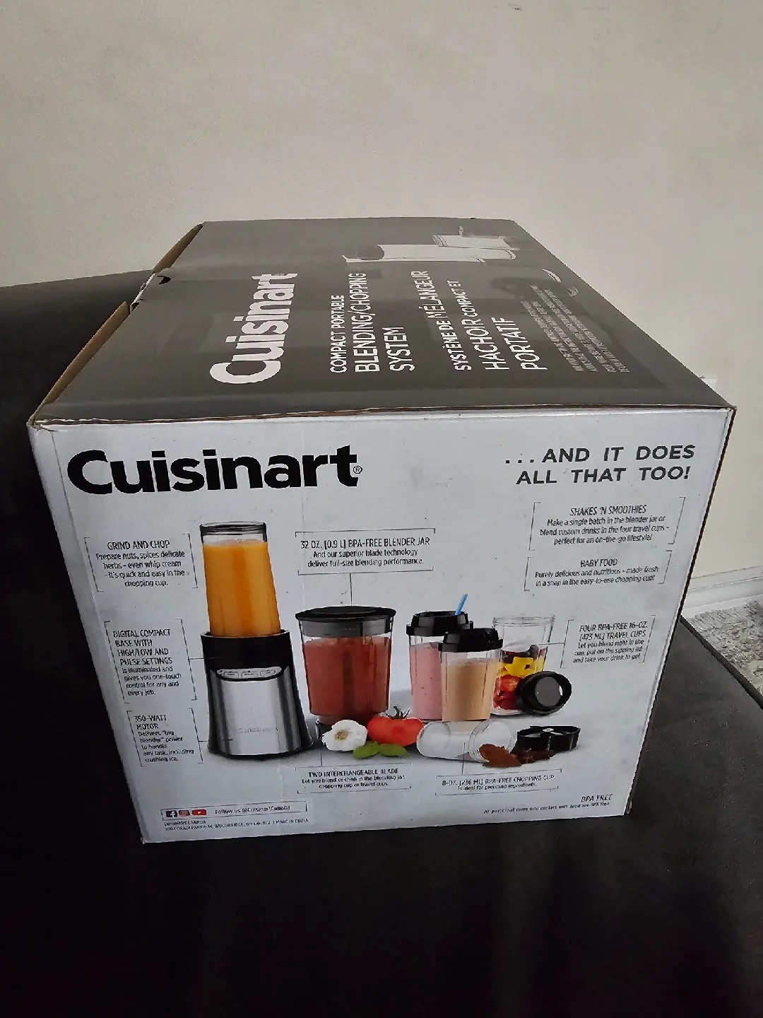 Cuisinart 15-Piece Compact Portable Blending/Chopping System image indicator(4)