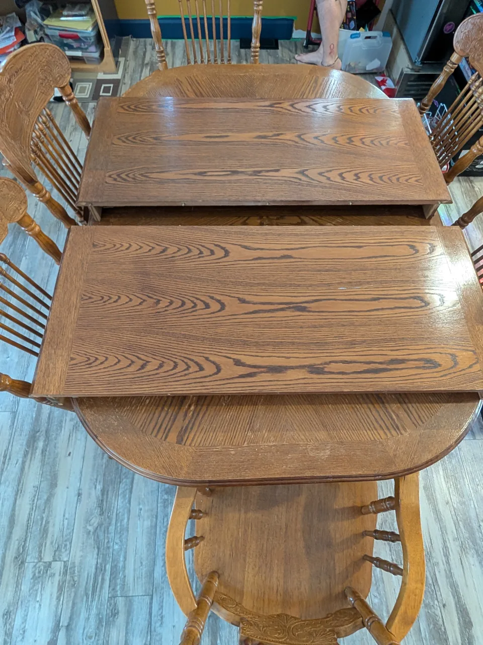 Wooden Dining Table with 6 Chairs image indicator(7)
