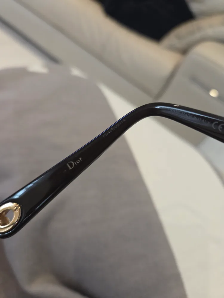 Dior Black Eyeglasses Frames with gold accent image indicator(8)