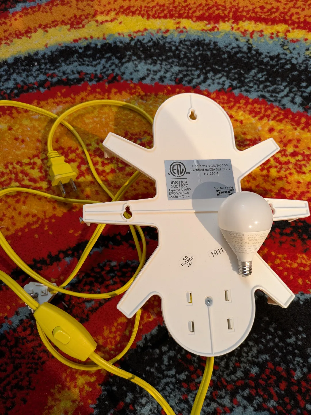 Ikea Spöka Night Light with original bulb image indicator(3)