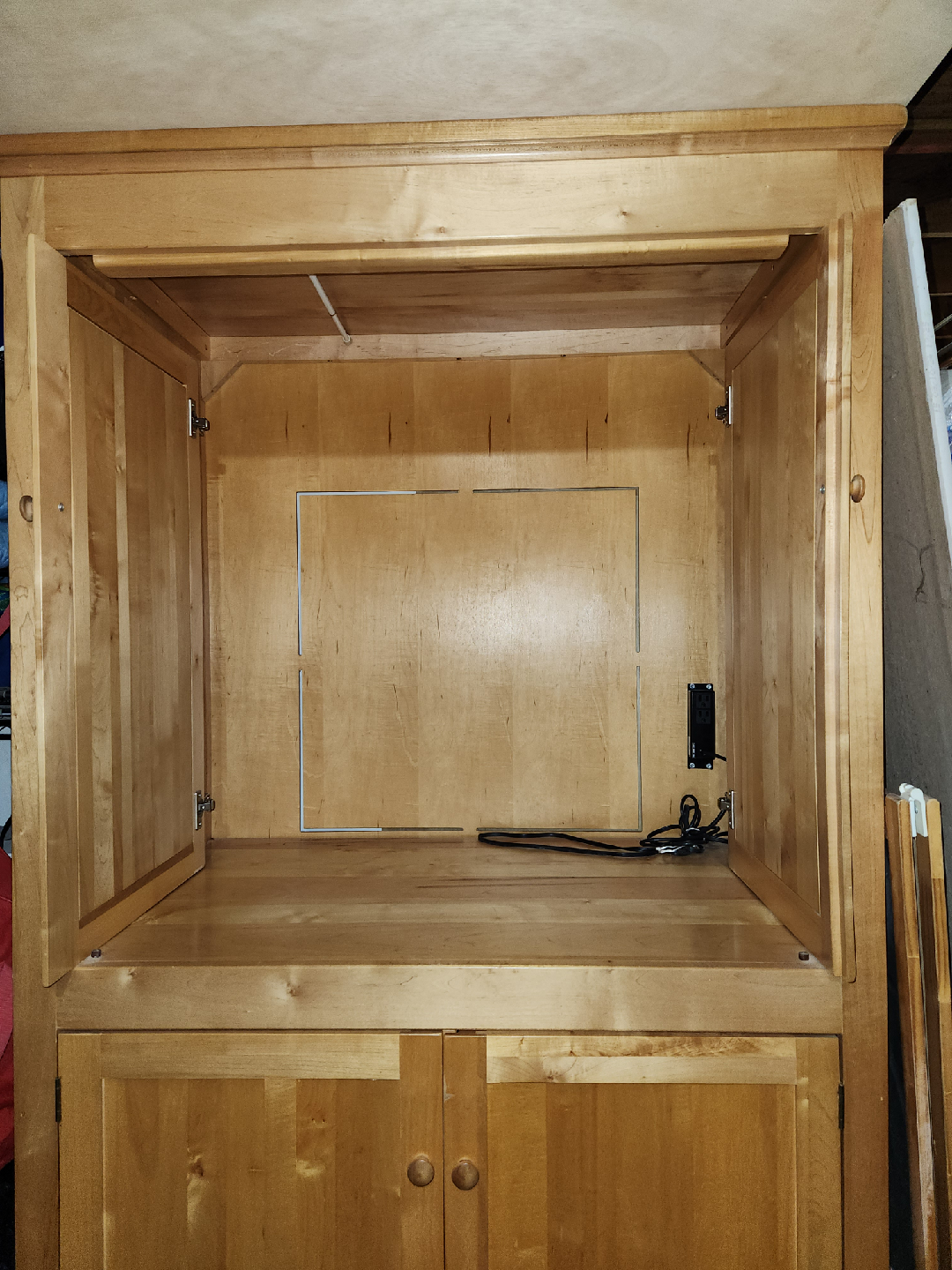 Wooden Armoire Cabinet - 77"x41"x25" - photo 3