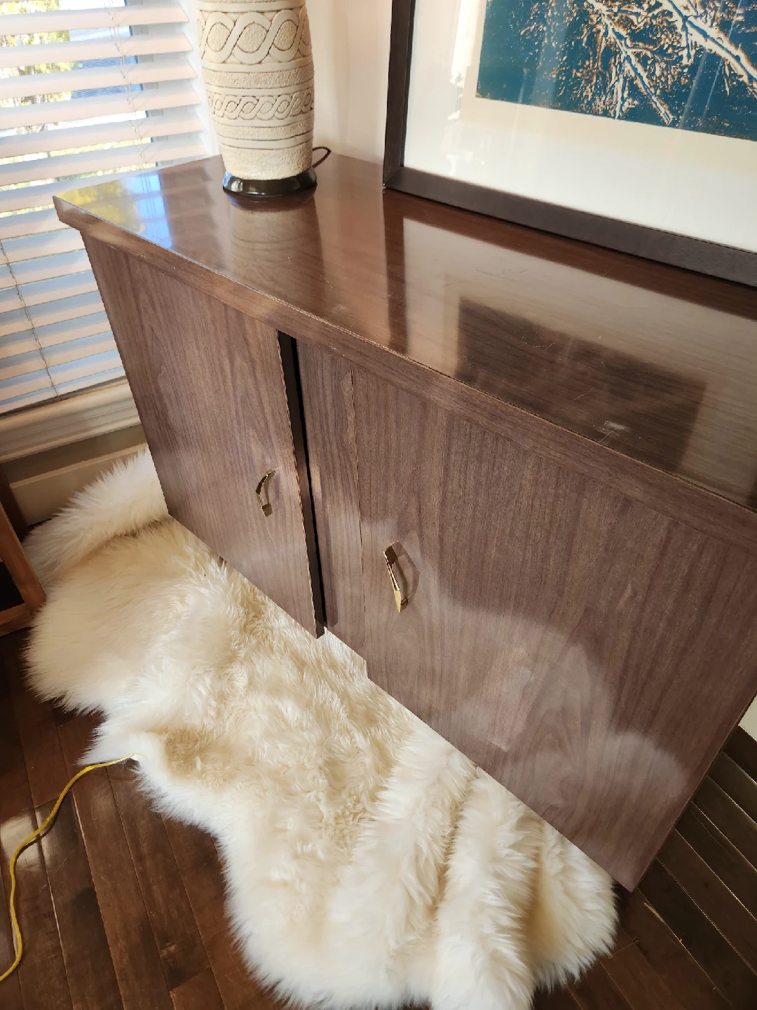 MID CENTURY storage Cabinet with Doors - photo 2