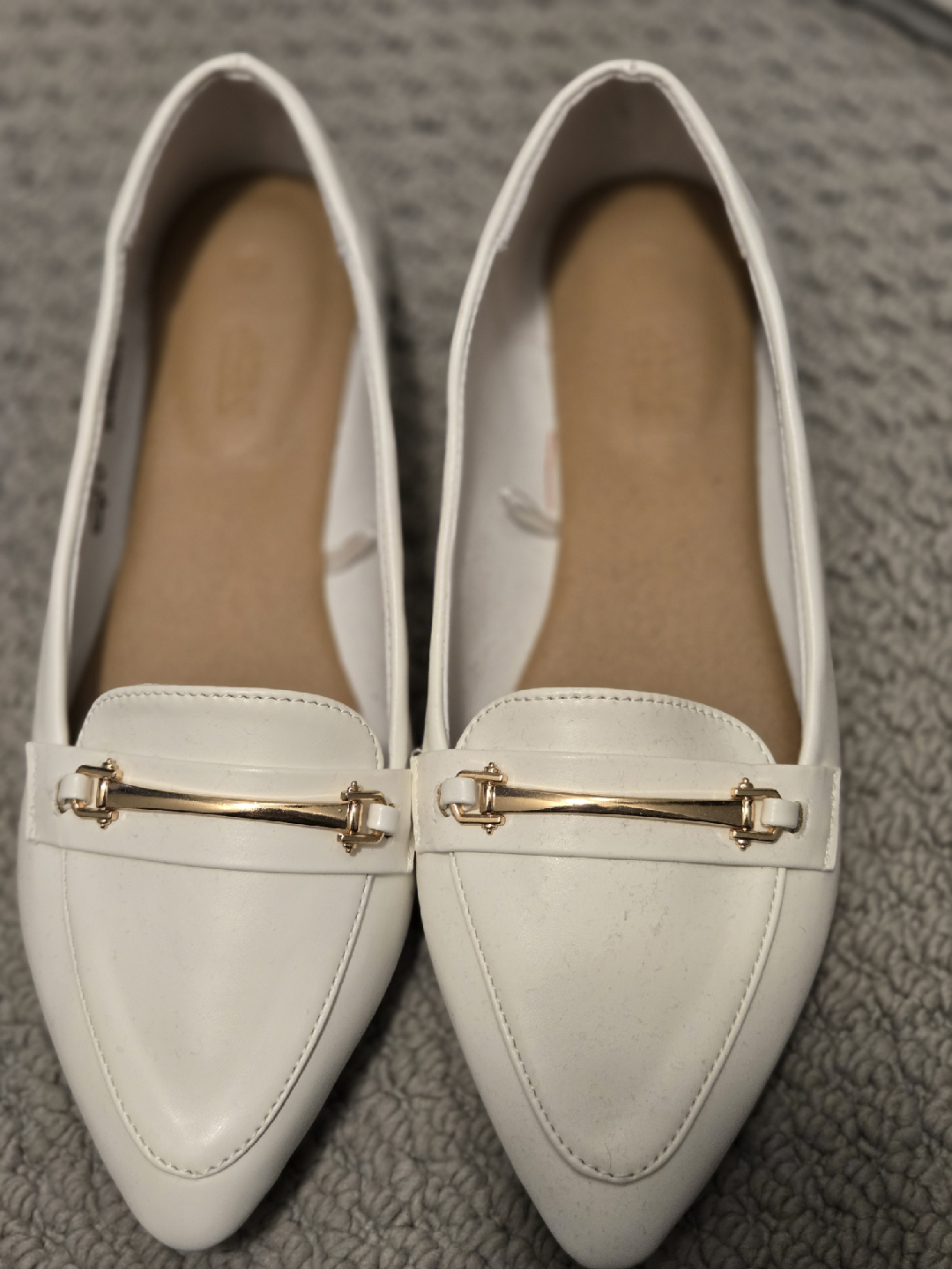 Ardene White Loafers - Size 7