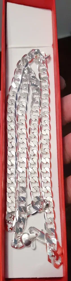 925 Sterling Silver Chain Necklace image indicator(2)