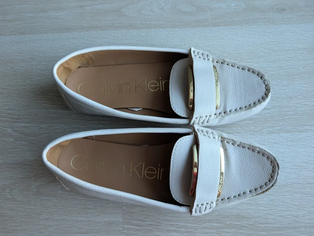 Calvin Klein Leonie White Loafer - Size 8 thumbnail