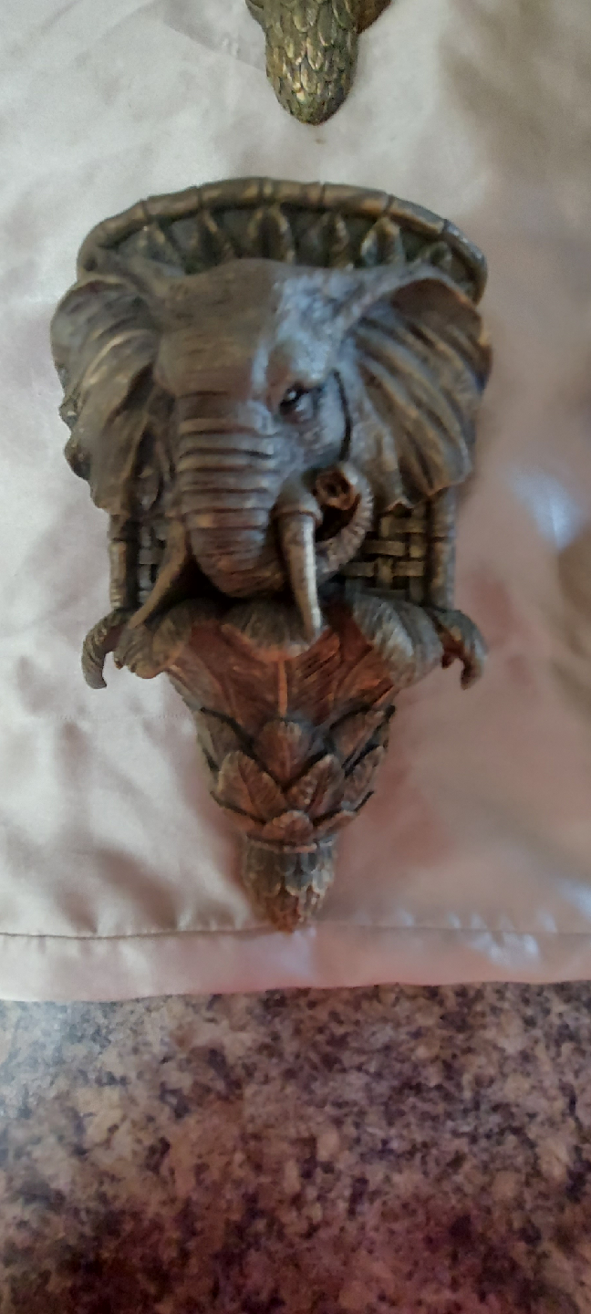 Elephant Wall curtain scones   Decor Shelf Brackets - Set of 4 - photo 3